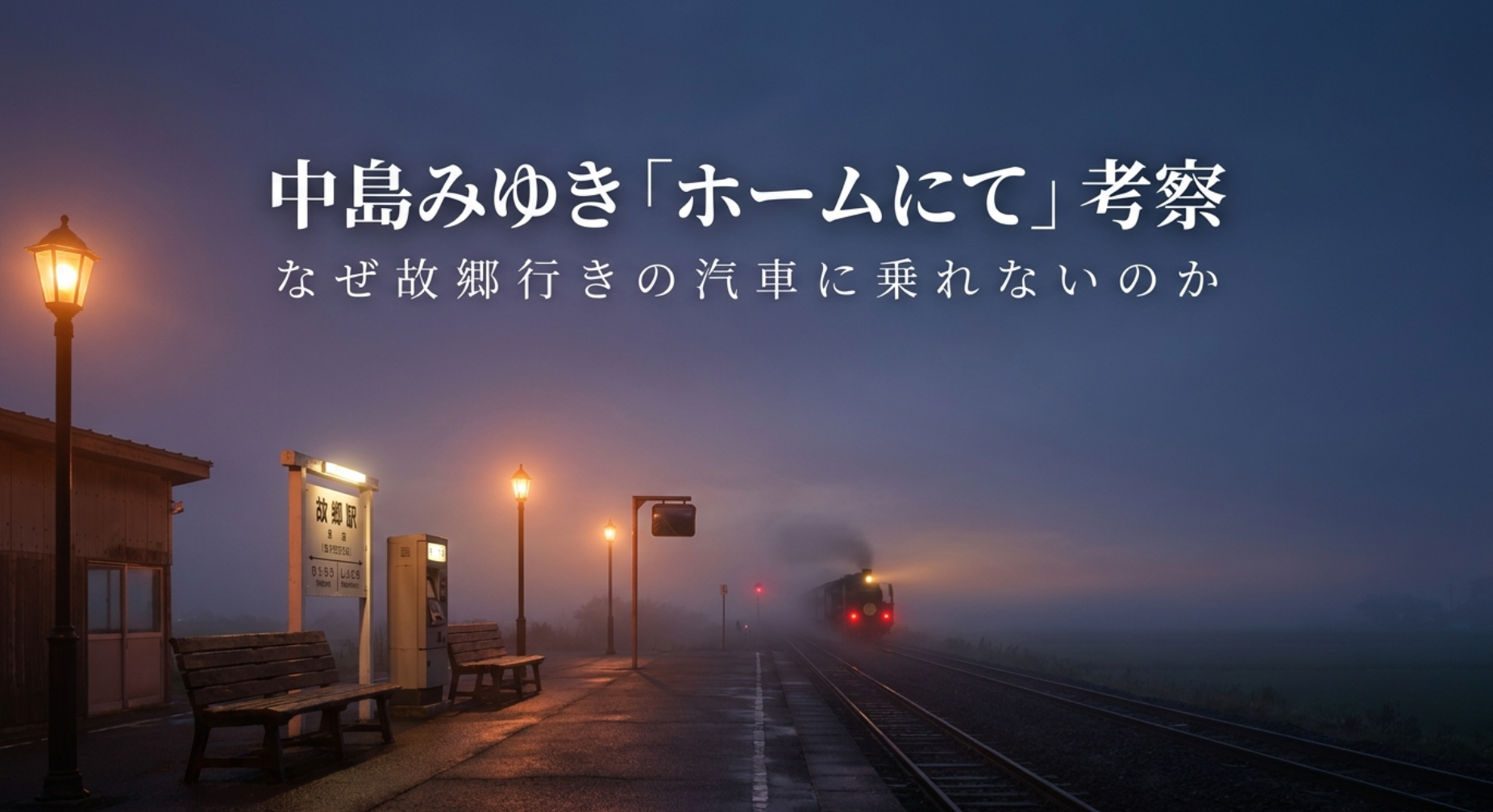 中島みゆき「ホームにて」考察|なぜ故郷行きの汽車に乗れないのか