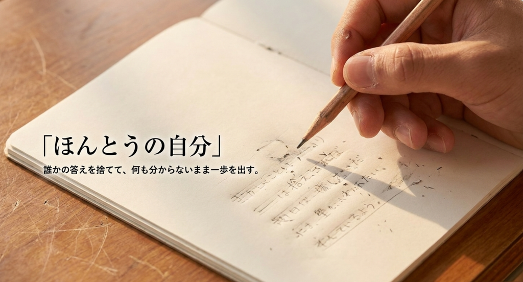 いきものがかり「YELL」の誰かの答えではなく自分で道を選び「ほんとうの自分」へ向かう姿を表したスライド