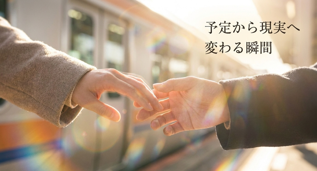 予定から現実へ変わる瞬間