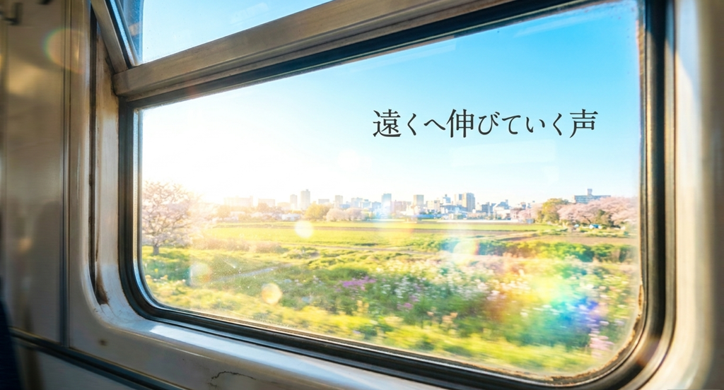 遠くへ伸びていく声